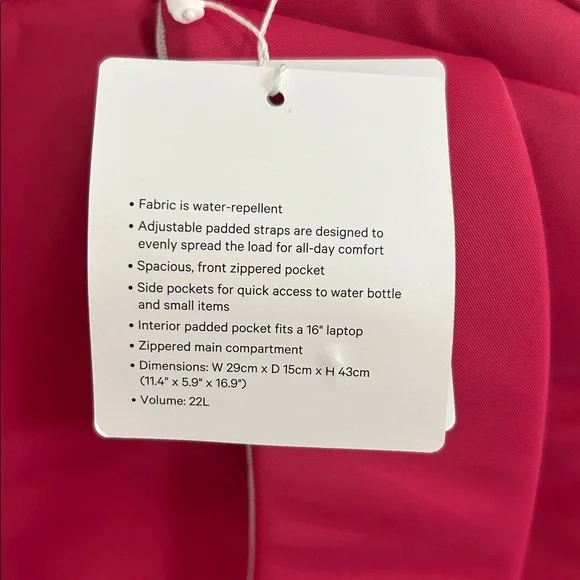 Lululemon Pink Everywhere Backpack - Picture 5 of 6